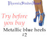 Metallic blue heels #2