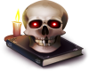 Skull,book and Candle