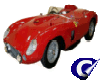 Red Racing Car Sticker