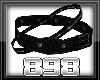 [898]Black leather belt