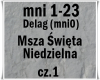Msza Swieta Niedzielna 1