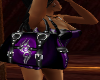 purple and black purse