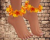 Yellow Flowers Anklets