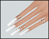 Ring White Nails