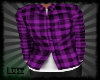 purple&blk plaid shirt