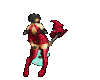 Dancing witch guitar