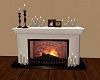 White fire place