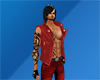Red Leather Vest Layer