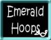 (AJ) Emerald Hoops