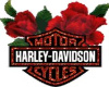 Harley Rose Sticker