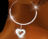 Icy Heart Charm Earrings