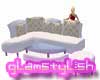 *glam* white couch
