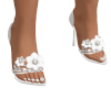 White Flower Heels