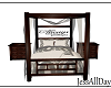 canopy bed with poses