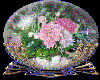 sticker globe fleurs