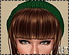 Green Wool  Hat Brunette