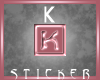 Letter K-1 Sticker *me*
