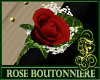 Boutonniere Rose Red