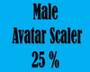 Male Avatar Scaler 25%