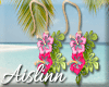 Pink Tropical Earrings