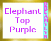 !D Elephant Top Purple