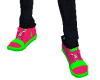 pink&green polo shoes