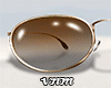 Brown Aviator Gold