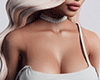 Low-Cut Tank Top White