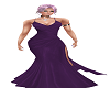 purple rich long gown