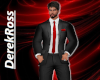 GQ Suit Black / Red