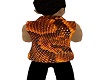Orange snakeskin vest