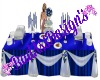 ~B~Blue Buffet Table