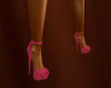 glitter heels pink
