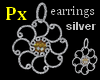 Px Silver earrings