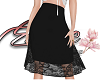 Lace skirt black
