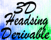 3D Derivable Headsign M