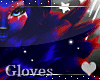 Fur Gloves -Red