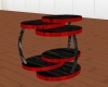 Black and Red Tier Table