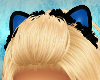 Blue Furry Kitteh Ears