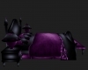 Purple Black Bed