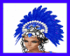 Carnival Blue Headdress