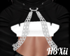 White Chained Hoodie