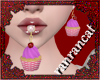 +cup cake earring