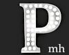 Silver Letter P