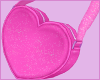 Pink heart purse
