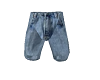 Blue Amputee Jean Shorts