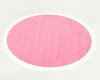 .D. pink and white rug