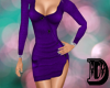 D Purple Woolen Dress