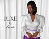 LUXE Jacket White Violet