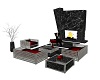 ~DTD~couch/fireplace set